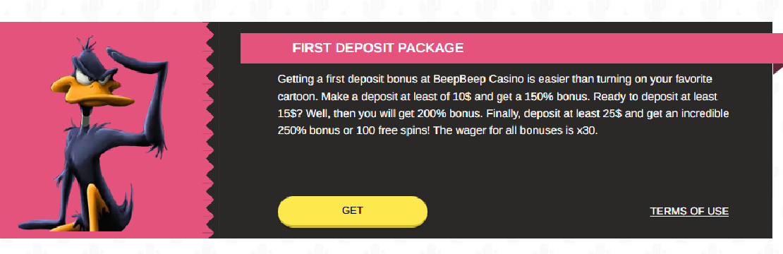 beep beep casino bonus